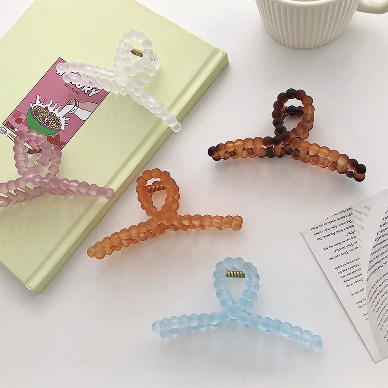 กิ๊บติดผม แบบใส ฝ้า / ฤดูร้อน เรียบง่าย สีลูกกวาด กรงเล็บผม / สีเยลลี่ ปูโต กิ๊บติดผม / ผู้หญิง สไตล์เกาหลี INS สไตล์ยอดนิยม เครื่องประดับผม