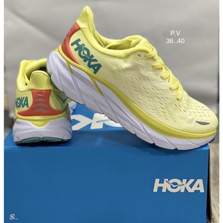 Hoka รองเท้าผ้าใบผูกเชือกพร้อมกล่อง