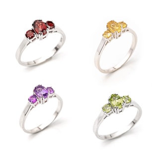 AR-Kang Collection**Ring Silver แหวนตัวเรือนเงินแท้ 925 ประดับด้วยพลอยแท้