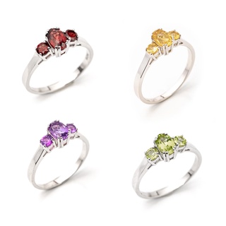 AR-Kang Collection**Ring Silver แหวนตัวเรือนเงินแท้ 925 ประดับด้วยพลอยแท้