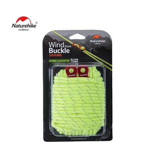 เชือก 12ม. ตัวเร่งเชือก 4 ชิ้น Naturehike Wind Rope Buckle รุ่น NH15A004-A