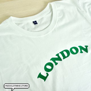 "LONDON" เสื้อยืดสกรีน สวมใส่สบาย