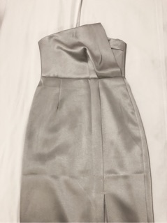 Silver Long Sleeveless Dress
