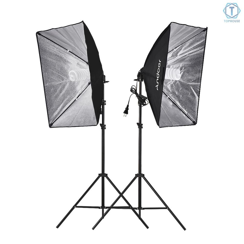 Andoer Photography Studio Softbox Lighting Tent Kit Photo Video