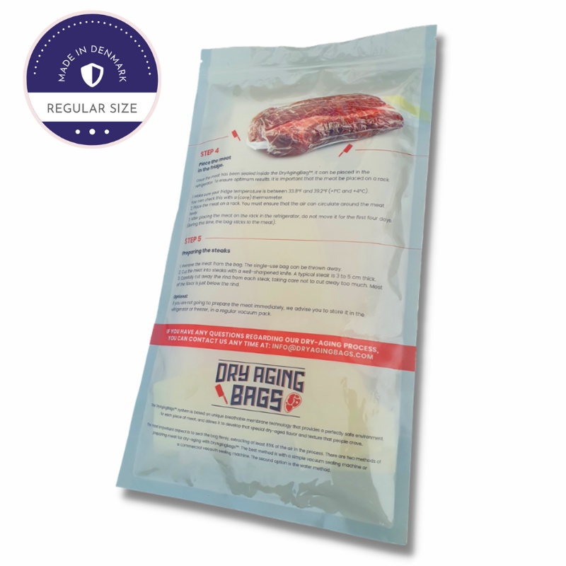 ถุงบ่มเนื้อ,ถุงดรายเอจ Dry Aging Bags 1 BAG ขนาด 25x50cm. นำเข้าจากอเมริกา ตัวแทนจำหน่ายในประเทศไทย 