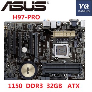 original motherboard for ASUS H97-PRO DDR3 LGA 1150 for I3 I5 I7 CPU USB2.0 USB3.0 32GB H97 desktop motherboard used