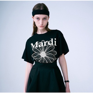 [PRE-ORDER] TSHIRT FLOWERMARDI BLACK CREAM