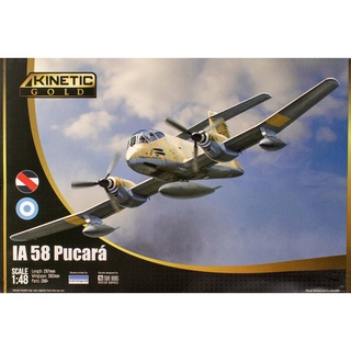 พลาสติก โมเดล ประกอบ KINETIC MODEL สเกล 1/48 IA 58 Pucara (48078)