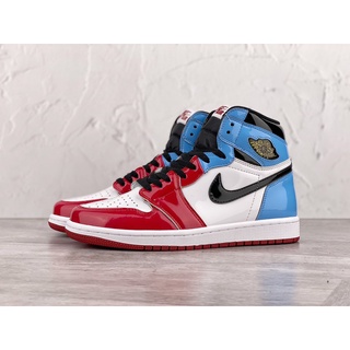 ↂ☇✧Nike Air Jordan 1 High OG Fearless AJ1 ผู้ชายและผู้หญิงแฟชั่นสบาย ๆ สบายและอเนกประสงค์รองเท้าบาสเก็ตบอล