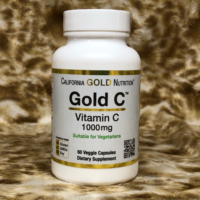((พร้อมส่ง)) วิตามินซี 1000mg, California Gold Nutrition Gold C™, 1000 mg, 60 veg capsules