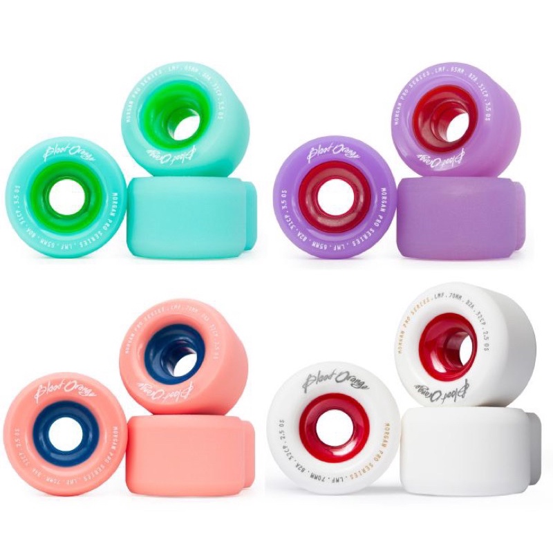 **พร้อมส่งทันที** ล้อ Blood Orange Morgan Pro Series Longboard Skateboard surfskate Wheels 65mm แท้ 