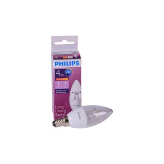 หลอด LED ND CNDL 4W WW E14 PHILIPS | PHILIPS | LED 4W E14 27K ND CNDL หลอด LED หลอดไฟ Lighting &amp; Ceiling Fans Shock Pric