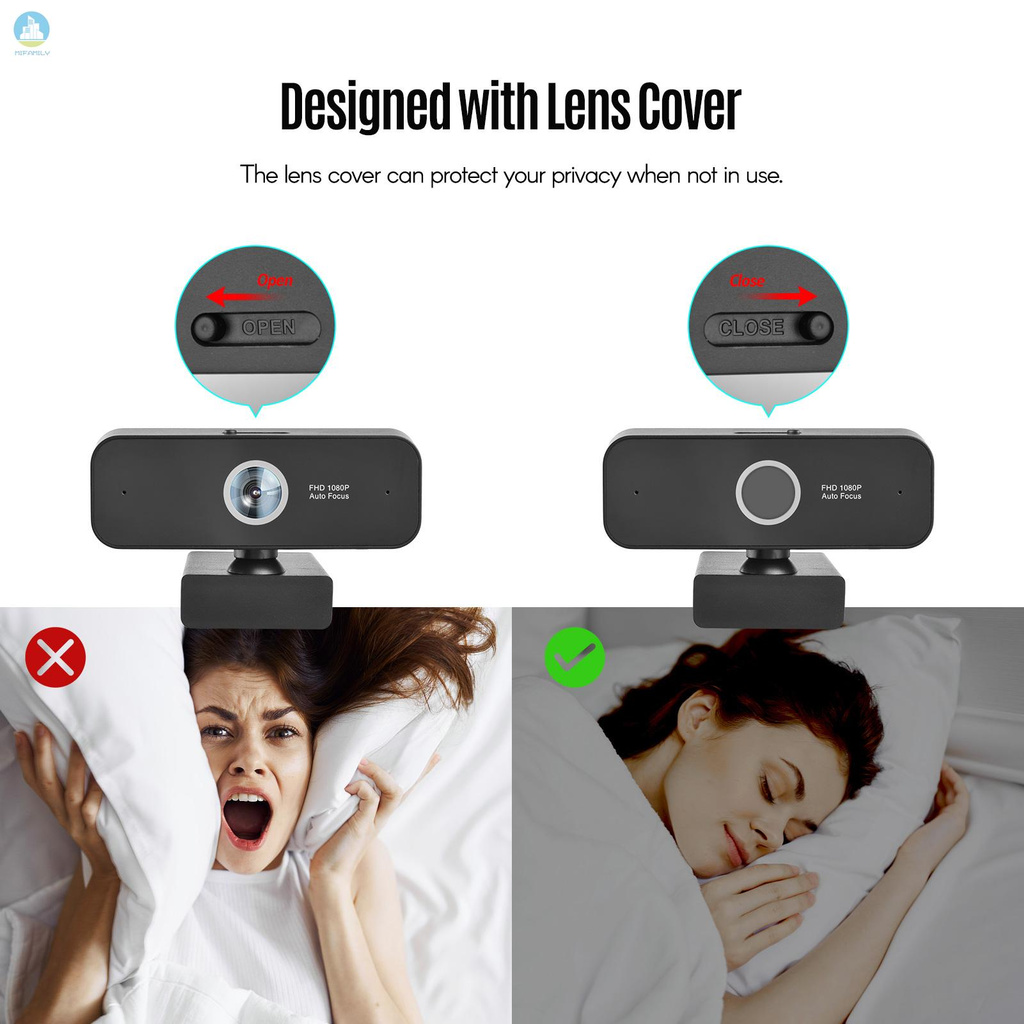 MI 1080P Full HD USB Webcam Laptop Computer Camera Video Conference Web ...