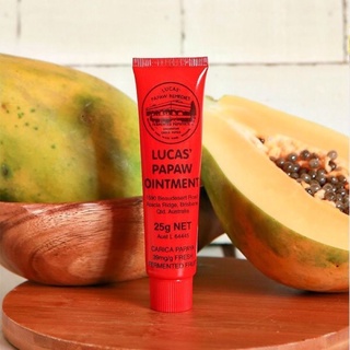 Lip Balm Lucas Papaw ointment 25g ลิปลูคัส ลิปหลอดแดง ลิปปาล์ม ขี้ผึ้ง ลูคัส LucasPapaw