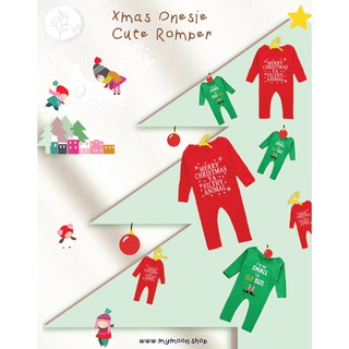 ชุด Xmas Onesie Cute Romperนำเข้าจากเกาหลี