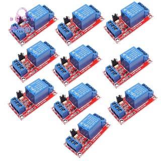 สวิตช์รีเลย์ Dc 5V 1 ช่องทาง พร้อมออปโต้คัปเปลอร์ ทริกเกอร์ ระดับสูง ต่ํา แพ็คละ 10 ชิ้น