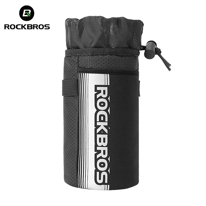 ROCKBROS กระเป๋าใส่ขวดน้ํา แบบสะท้อนแสง น้ําหนักเบา ถอดออกได้ สําหรับติดแฮนด์บาร์รถจักรยาน