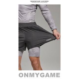 OMG Sportwear running training sports shorts three-point pants