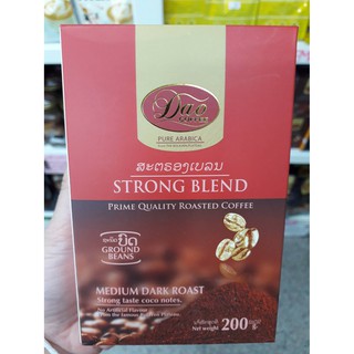 Dao Coffee กาแฟลาว กาแฟดาว เมล็ดกาแฟคั่วบด ชนิดบดสำหรับชงเครื่อง ปริมาณ 200g(3 สูตร)