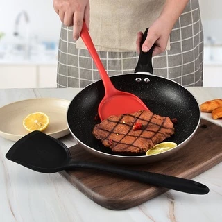 ตะหลิว ซิลิโคน ทนความร้อน Spatula ชุดเครื่องครัว ทัพพี ซิลิโคน ทนความร้อน