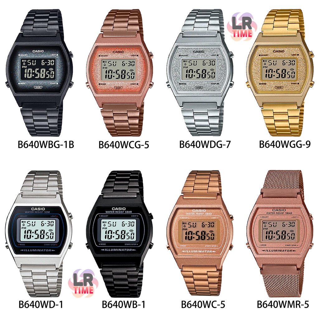 นาฬิกา casio ของแท้ casio ผู้หญิง นาฬิกา สำหรับผู้หญิง รุ่น B640 Sereis รับประกัน 1 ปี