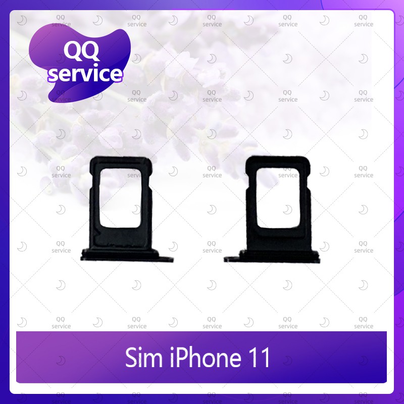 SIM iPhone 11 (6.1)  อะไหล่ถาดซิม ถาดใส่ซิม Sim Tray (ได้1ชิ้นค่ะ) อะไหล่มือถือ คุณภาพดี QQ service