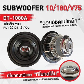 ลำโพงซับ 10” แบรนด์ DTS รุ่น DT-1080A