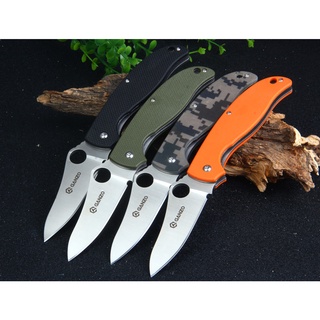 มีดพับ (pocket knife) Ganzo G734 ของแท้ เหล็ก 440C, Liner lock ด้าม G10 มีดแคมป์ มีดเดินป่า EDC