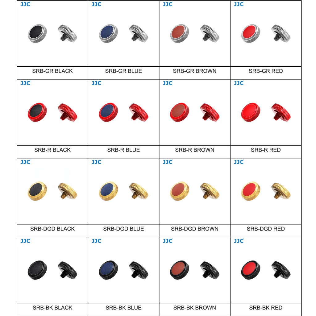 [16สี] JJC ปุ่มชัตเตอร์12mm Soft release shutter button ของแต่งกล้องพร้อมส่ง
