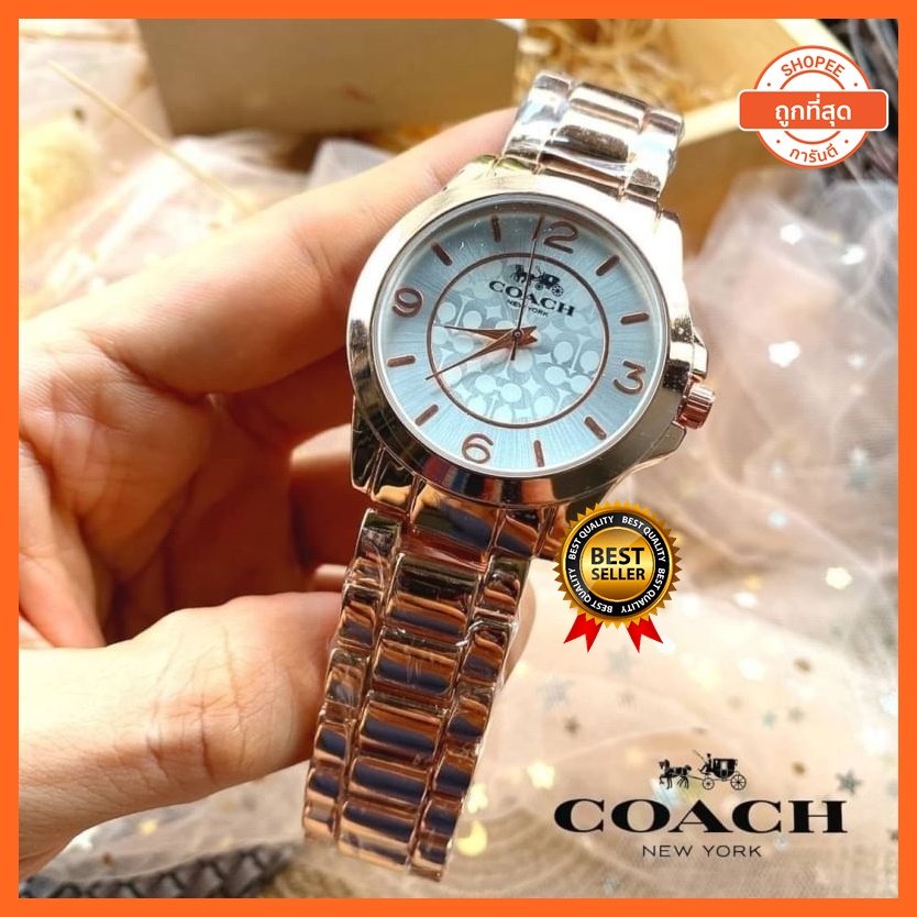 นาฬิกาข้อมือผู้หญิง นาฬิกาข้อมือ นาฬืกาผู้หญิง นาฬิกาโค้ช Coach งานชนช้อป สวยตรงปก บริการเก็บเงินปลายทาง