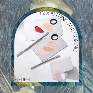 จานผสมผสมรองพื้นสำหรับการแต่งหน้า ผสมรองพื้น ผสมสี ลิปสติก ค…