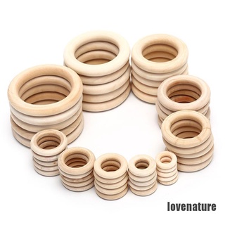 &lt;lovenature&gt; ลูกปัดไม้ธรรมชาติ ทรงกลม สําหรับทําเครื่องประดับ DIY 1 ถุง