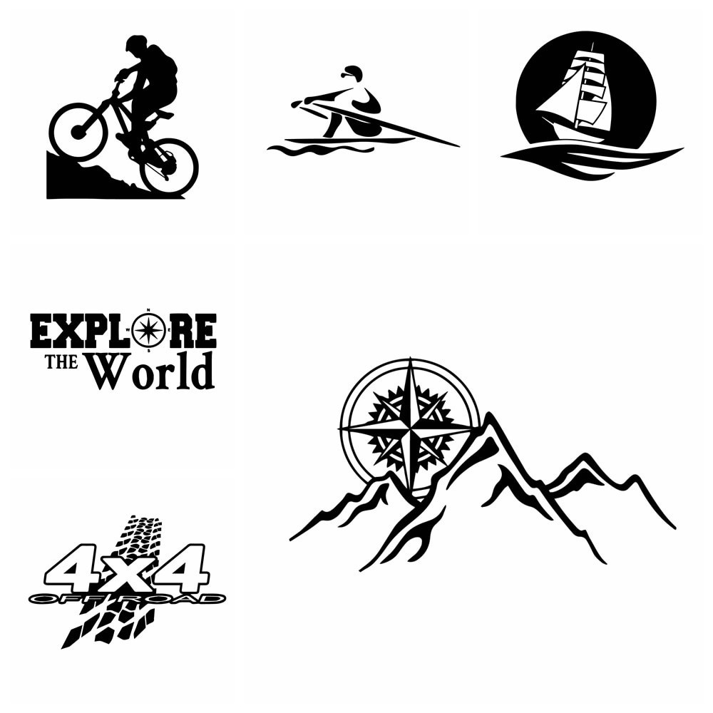 ขายดี สติกเกอร์ไวนิล ลาย Adventure สําหรับติดตกแต่งกระจกมองหลังรถยนต์