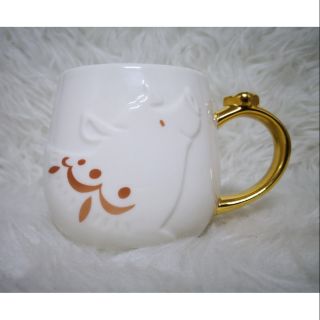 แก้วมัค Starbucks Taiwan 2019 Chinese Lunar Year Of Pig Mug Golden Reunion