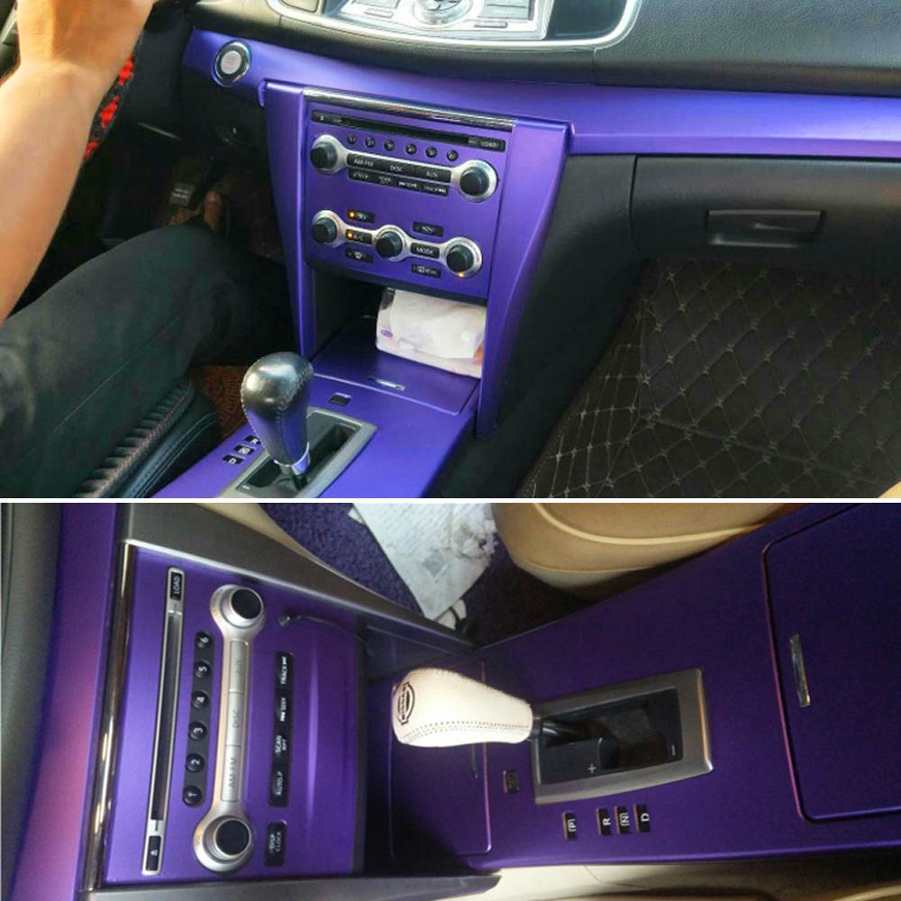 สําหรับ Nissan teana J32 2008-2012 ภายในแผงควบคุมกลางมือจับประตู 5D คาร์บอนไฟเบอร์สติกเกอร์ Decals ร