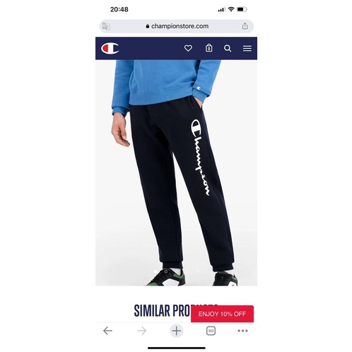 ‼️แท้💯%Champion jogging pants กางเกงวอร์มสีกรม สีเทา