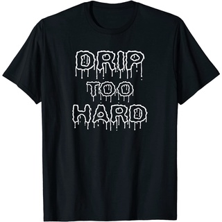 เสื้อยืดโอเวอร์ไซส์เสื้อยืด พิมพ์ลาย Drip Too Hard สําหรับแฟนเพลงS-3XL