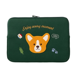 [ARTBOX] กระเป๋าใส่แล็ปท็อปขนาด 13 นิ้วสีกากีเวลส์ Corgi