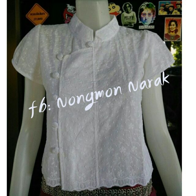 Big sale เสื้อลูกไม้ญาญ่า คอจีนป้าย #ญาญ่า อุรัสญา #กลิ่นกาสะลอง - รูปที่ 2