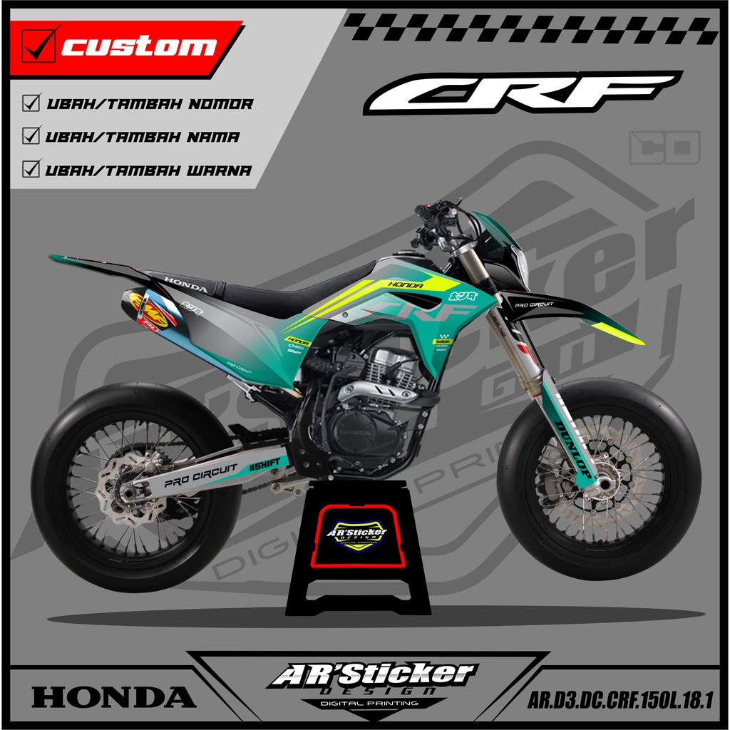 Decal Sticker CRF 150 L Full body - Honda CRF 150 L Full Body Decal Sticker D3 018