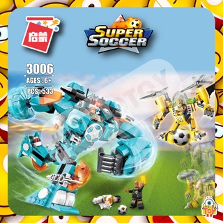 ตัวต่อ ENL3006 หุ่ยนต์ฟุตบอล 2 ตัว Robot Football จำนวน 533 ชิ้น