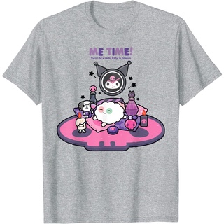 เสื้อยืดผ้าฝ้ายพรีเมี่ยม เสื้อยืด พิมพ์ลาย Toca Life x Hello Kitty &amp; Friends ME TIME สําหรับเด็ก เสื้อยืด สําหรับผู้หญิง