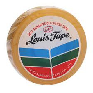 เทปใส 3/4 นิ้ว x 36 หลา แกนใหญ่ 3 นิ้ว เซลลูโลสตราหลุยส์เทป Louis Tape 3/4 นิ้วx36 หลาx8 ม้วน แกน 3 นิ้ว