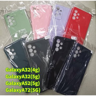 Samsung Galaxy A32/A52/A72 Case TPU สีพาสเทล ฝาหลัง ลดรอยนิ้ว บางเบา ป้องกันคุ้มกล้อง หลายสี