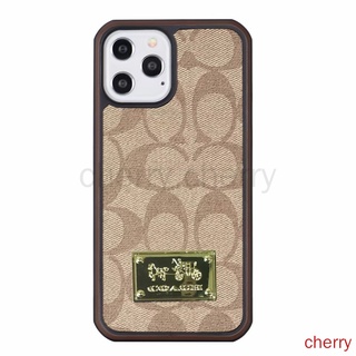 เคสโทรศัพท์มือถือหนัง ลายแบรนด์ Coach หรูหรา สําหรับ iPhone 13 Pro Max 12 11 XR X XS XSMAX 7 8 Plus