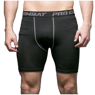 PRO COMBAT กางเกงรัดกล้ามเนื้อ กางเกงออกกำลังกายขาสั้น Compression Shorts