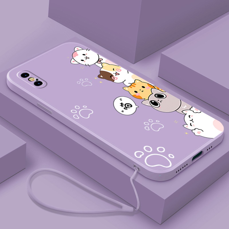 เคสซิลิโคนนิ่ม ลายแมว DZMM01 สําหรับ iphone x s iphone xr iphone xs max