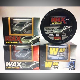 Wax Super แว๊กซ์ขี้ผึ้งเคลือบสีรถ 300g แถมผ้าไมโคร ขนาด 40x40 1ผืน ฟองน้ำมีในกล่องค่ะ