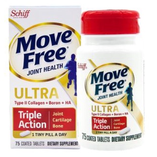 พร้อมส่ง💥Schiff Move Free Joint Health Ultra Type ii Collagen + Boron + Ha 75 Coated Tablets