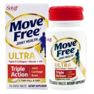 พร้อมส่ง💥Schiff Move Free Ultra Triple Action [กล่องแดง/กล่องขาว] [75เม็ด/กระปุก] เสริมสุขภาพข้อกระดูกอ่อนและกระดูก